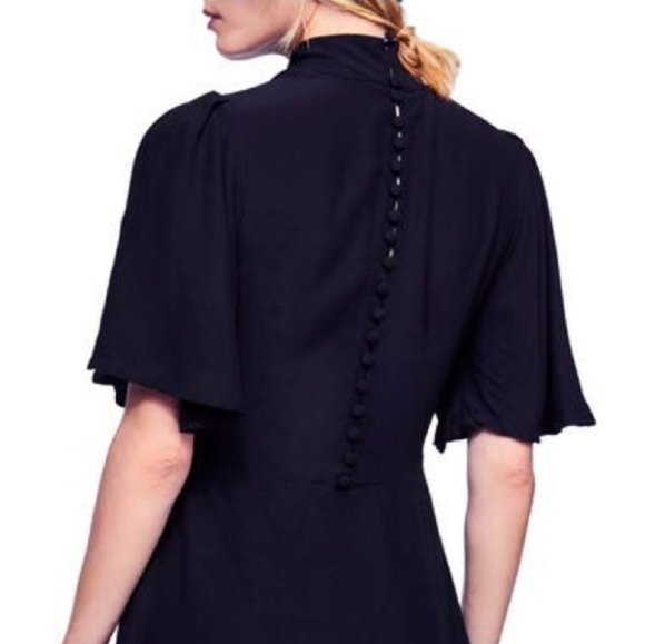 Free People Be My Baby Ruched Mock Neck Dress NEW 4 - Picture 8 of 16